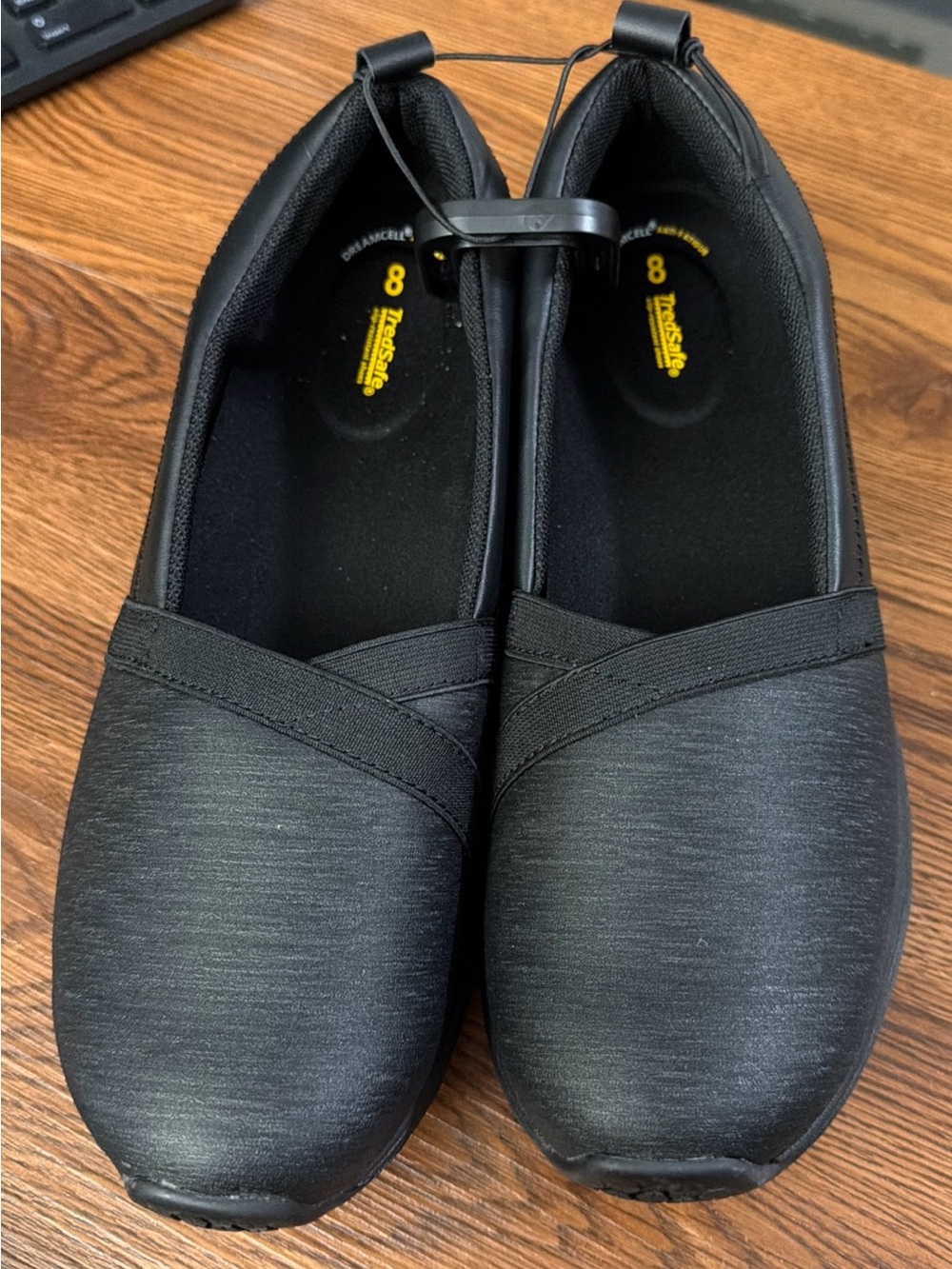 Women’s Tredsafe Alexis Slip- Resistant Shoes - Black - Size 8 - New w/Tags